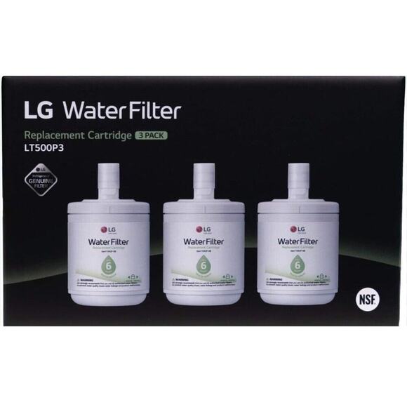 LG Other - NEW LG LT500P3 Water Filter 3 (6 Month) Pack NIB Replacement Cartridge- 18 month